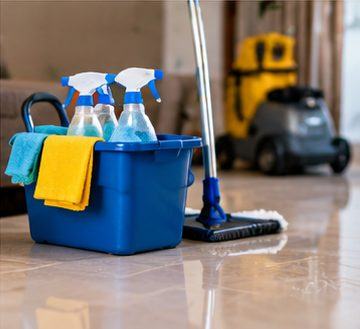 Cleaning equipment ready to use