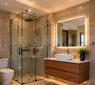 A renovated bathroom