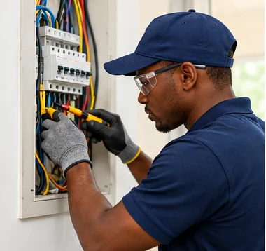 Accra Handyman electrician at work