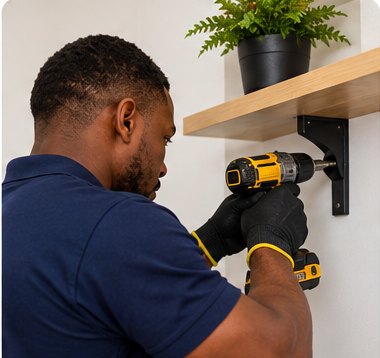 A handyman doing general repairs